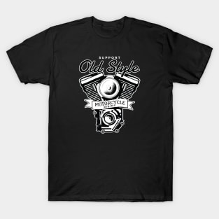 Old Style Motorcycle Riding T-Shirt